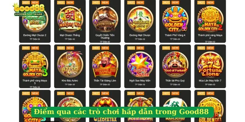 Điểm qua các trò chơi hấp dẫn trong Good88 Điểm qua các trò chơi hấp dẫn trong Good88